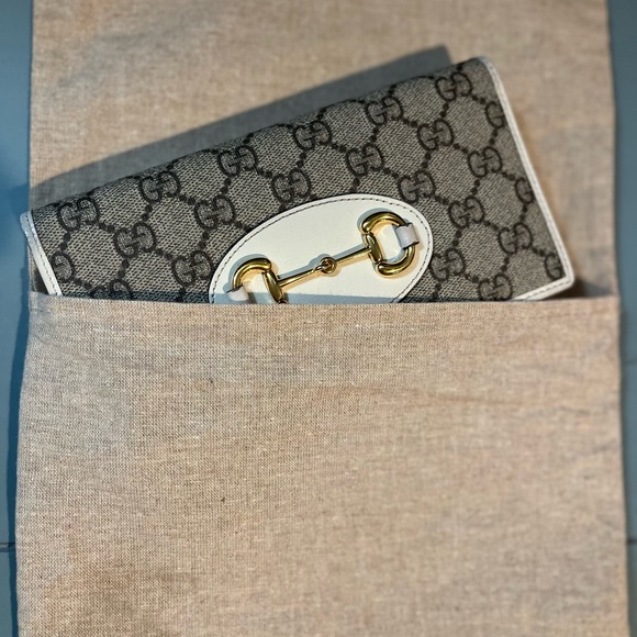 Gucci horse-bit leather wallet. With chain strap. - Picture 10 of 16